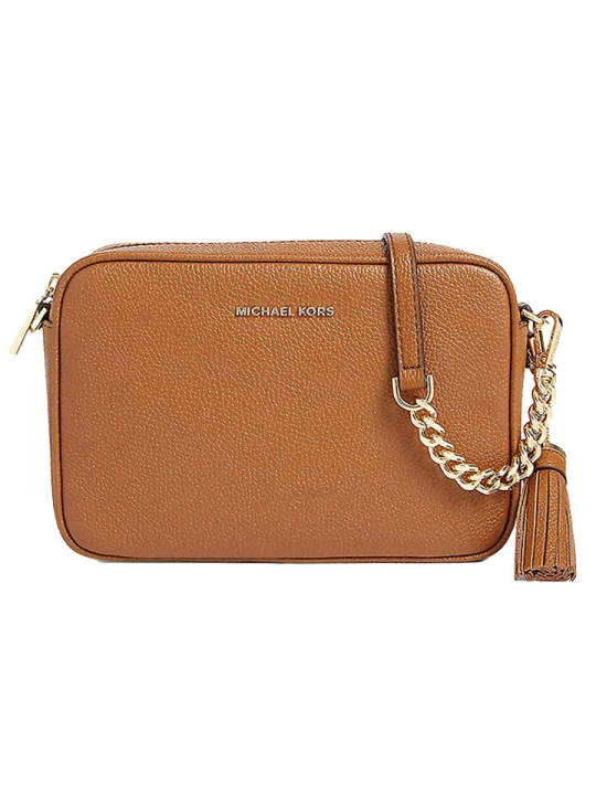 Zdjęcie produktu Michael Kors Skórzana torebka w kolorze jasnobrązowym - 21 x 14 x 6 cm rozmiar: onesize