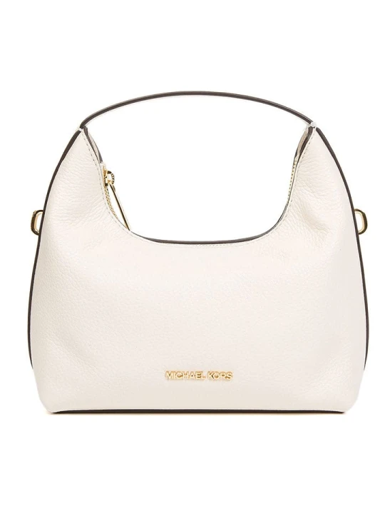 Zdjęcie produktu Michael Kors Skórzana torebka w kolorze kremowym - 23 x 20 x 11, 5 cm rozmiar: onesize