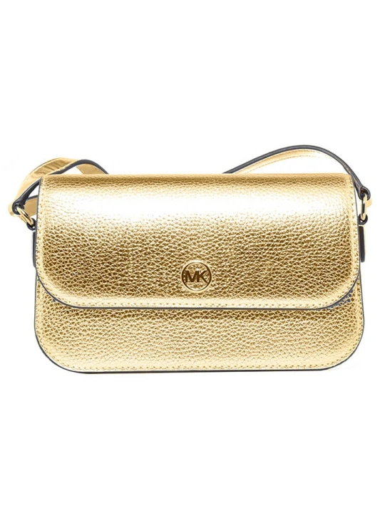 Zdjęcie produktu Michael Kors Skórzana torebka w kolorze złotym - 21 x 12 x 5 cm rozmiar: onesize