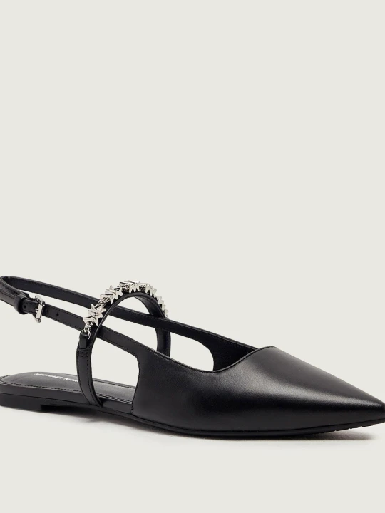 Zdjęcie produktu Michael Kors Skórzane baleriny Dina czarny