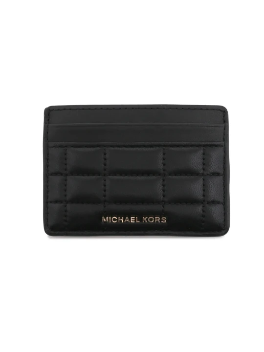 Zdjęcie produktu Michael Kors Skórzane etui na karty czarny