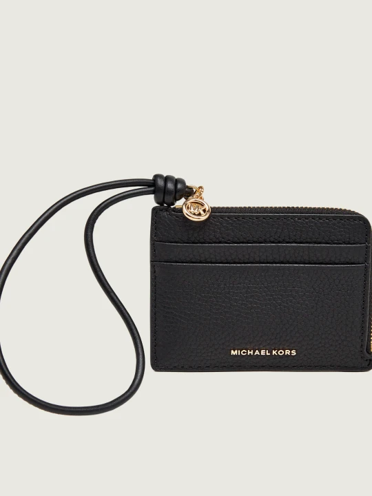 Zdjęcie produktu Michael Kors Skórzane etui na karty Jet Set czarny