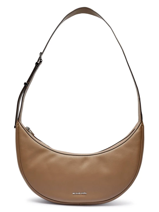 Zdjęcie produktu Michael Kors Skórzane hobo beżowy