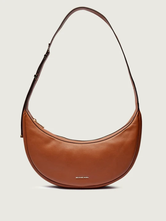 Zdjęcie produktu Michael Kors Skórzane hobo Avra brązowy
