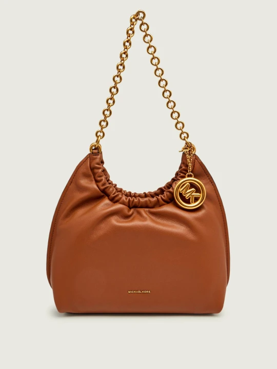 Zdjęcie produktu Michael Kors Skórzane hobo Indie brązowy