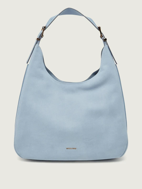 Zdjęcie produktu Michael Kors Skórzane hobo Nolita niebieski