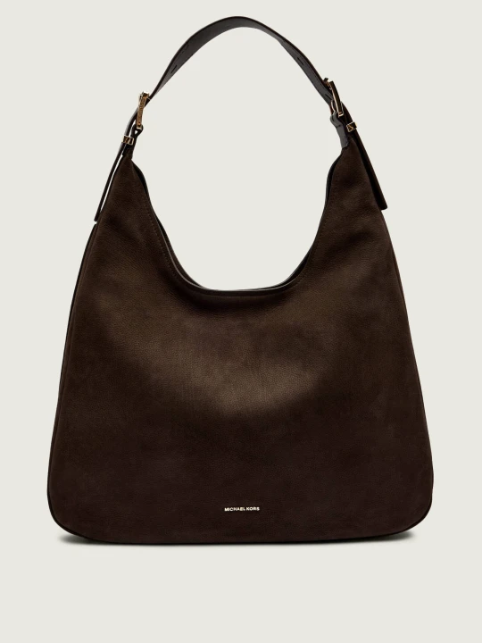 Zdjęcie produktu Michael Kors Skórzane hobo Nolita brązowy
