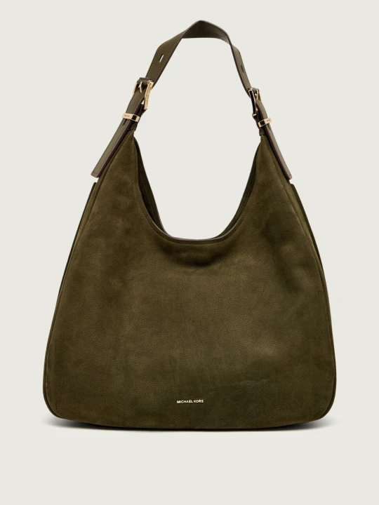 Zdjęcie produktu Michael Kors Skórzane hobo Nolita zielony
