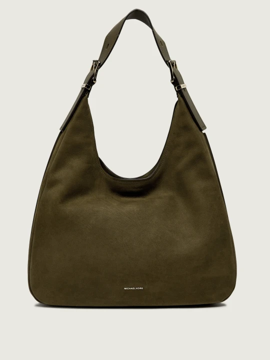 Zdjęcie produktu Michael Kors Skórzane hobo Nolita zielony
