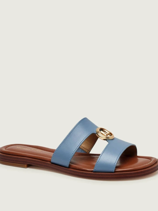Zdjęcie produktu Michael Kors Skórzane klapki ERIN niebieski