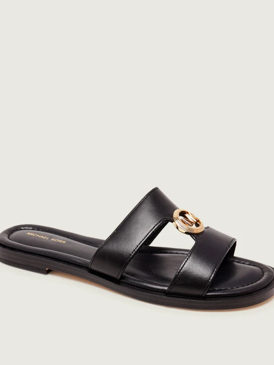 Zdjęcie produktu Michael Kors Skórzane klapki ERIN czarny