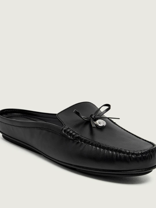 Zdjęcie produktu Michael Kors Skórzane mule GRETA czarny