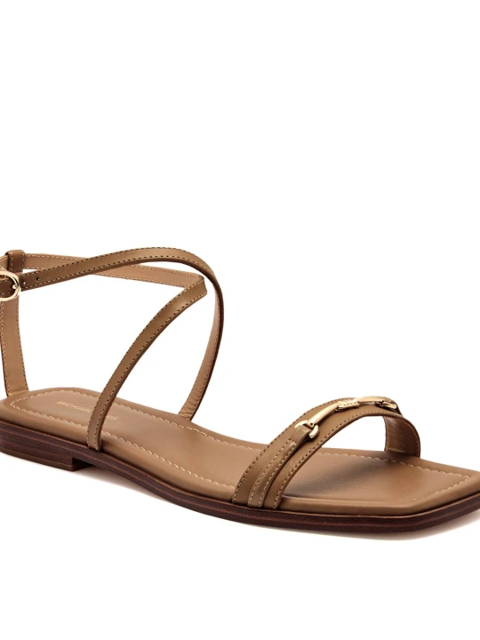 Zdjęcie produktu Michael Kors Skórzane sandały LENA beżowy