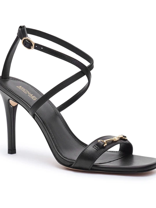Zdjęcie produktu Michael Kors Skórzane sandały na szpilce LENA czarny