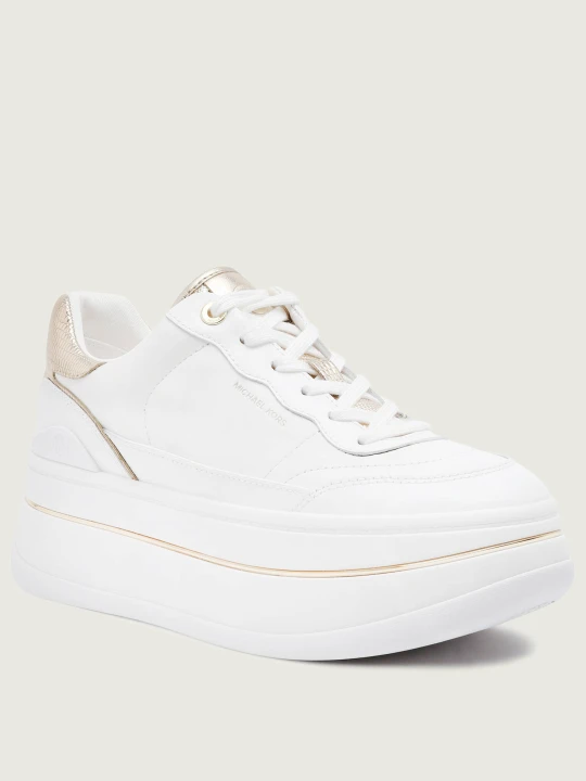 Zdjęcie produktu Michael Kors Skórzane sneakersy HAYES LACE UP biały