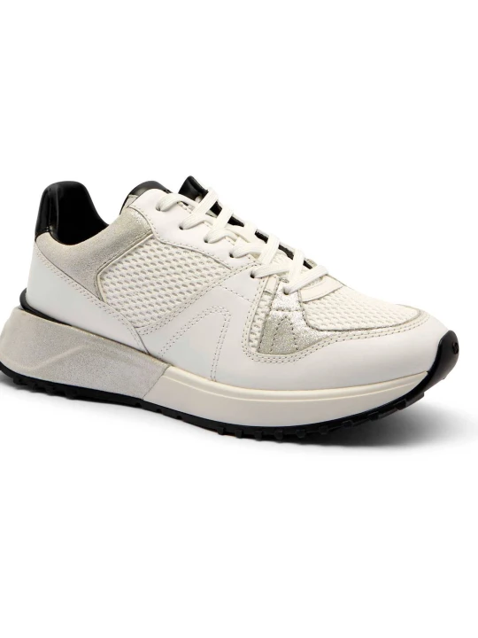 Zdjęcie produktu Michael Kors Skórzane sneakersy Jaime | zamsz biały
