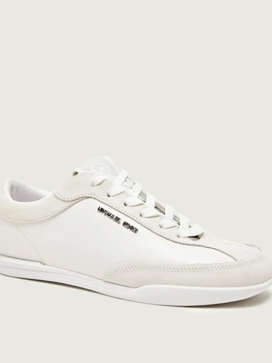 Zdjęcie produktu Michael Kors Skórzane sneakersy NOLAN | zamsz biały