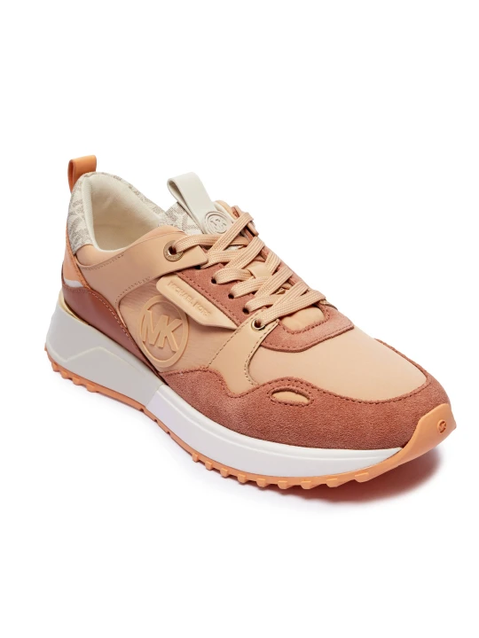 Zdjęcie produktu Michael Kors Skórzane sneakersy Theo | zamsz łososiowy