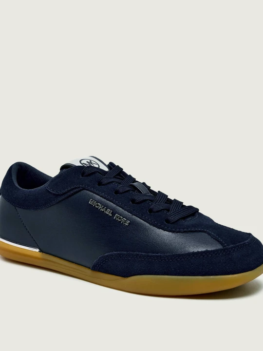 Zdjęcie produktu Michael Kors Skórzane sneakersy | zamsz granatowy