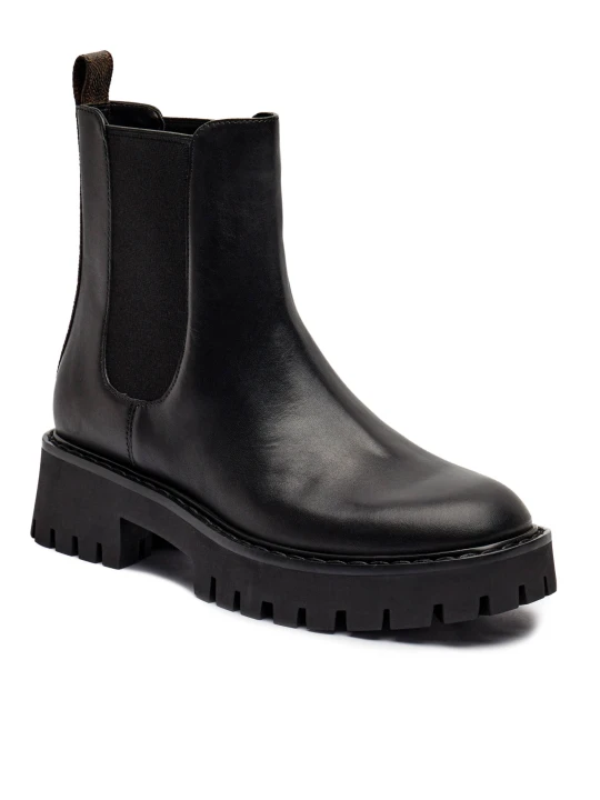 Zdjęcie produktu Michael Kors Skórzane sztyblety czarny