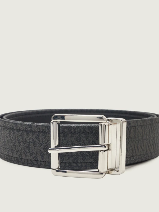 Zdjęcie produktu Michael Kors Skórzany dwustronny pasek czarny