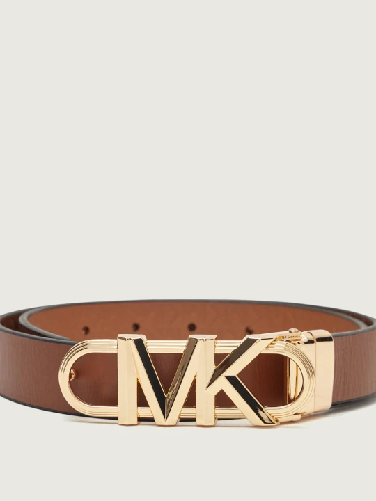 Zdjęcie produktu Michael Kors Skórzany dwustronny pasek brązowy