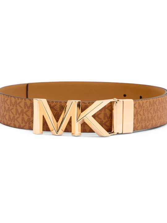 Zdjęcie produktu Michael Kors Skórzany dwustronny pasek brązowy