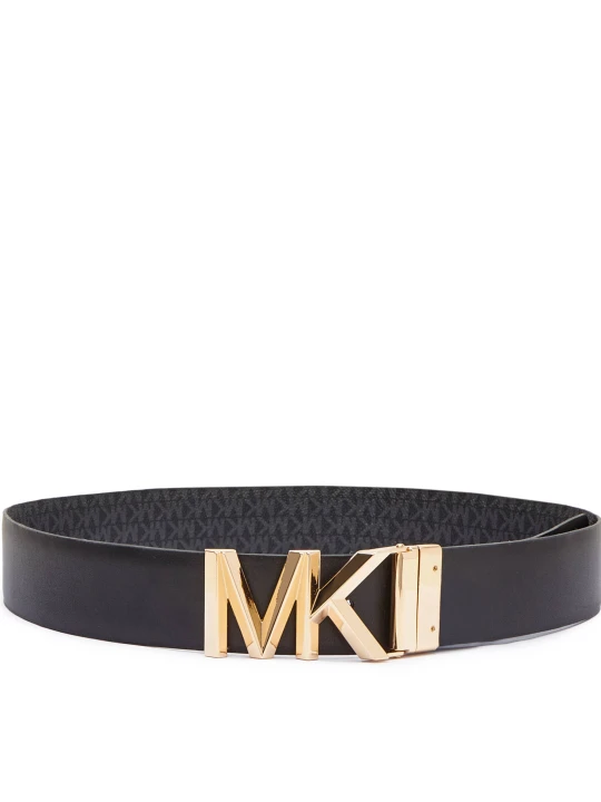 Zdjęcie produktu Michael Kors Skórzany dwustronny pasek czarny