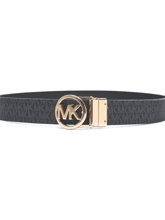 Zdjęcie produktu Michael Kors Skórzany dwustronny pasek SAFFIANO czarny