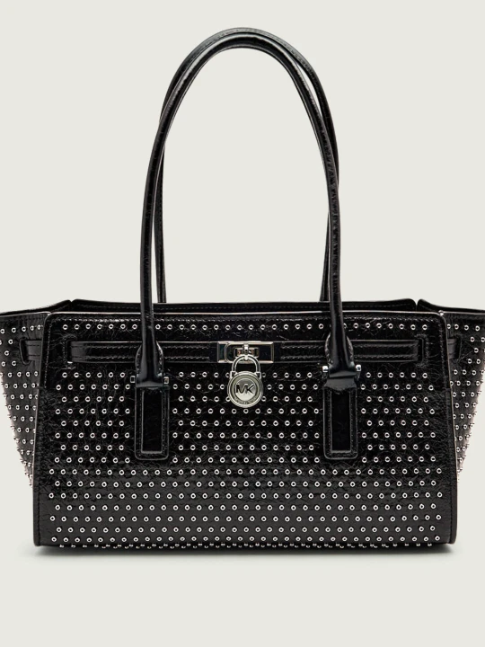 Zdjęcie produktu Michael Kors Skórzany kuferek Hamilton Moderne czarny