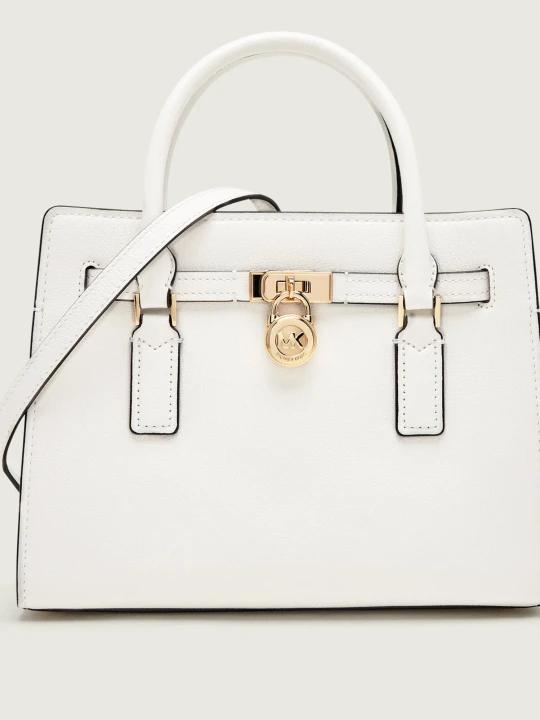 Zdjęcie produktu Michael Kors Skórzany kuferek Hamilton Moderne biały