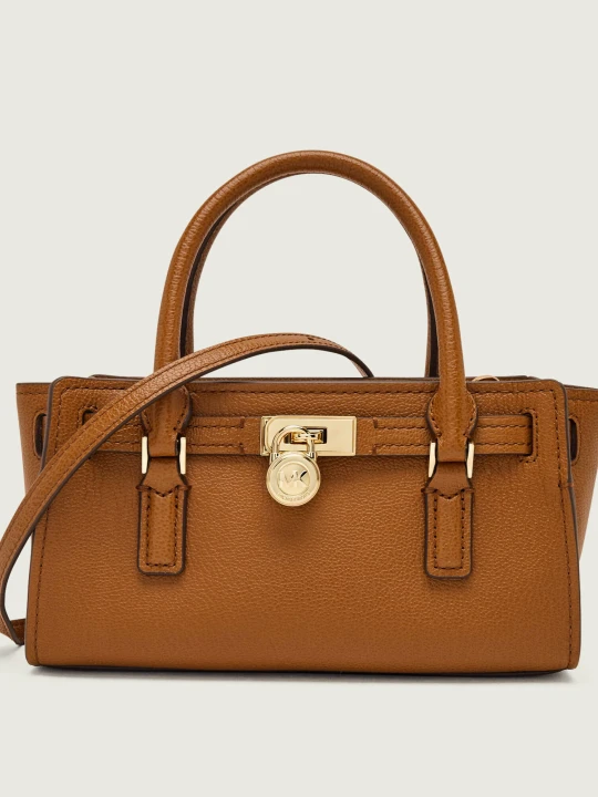 Zdjęcie produktu Michael Kors Skórzany kuferek Hamilton Moderne brązowy