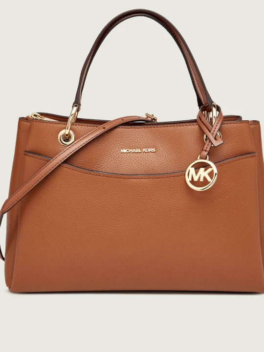 Zdjęcie produktu Michael Kors Skórzany kuferek May brązowy
