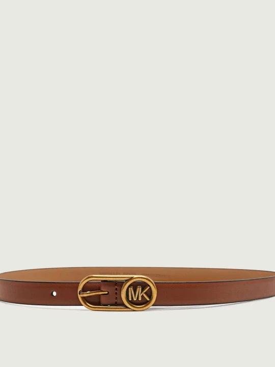 Zdjęcie produktu Michael Kors Skórzany pasek BUBBLE BUCKLE brązowy