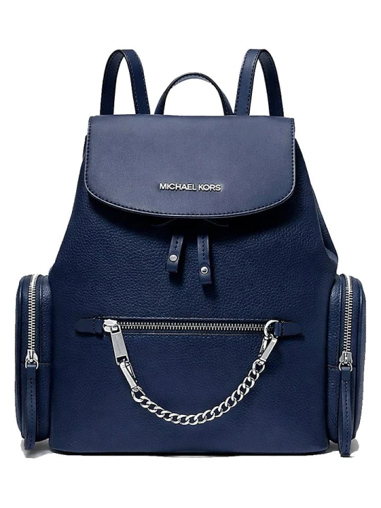 Zdjęcie produktu Michael Kors Skórzany plecak w kolorze granatowym - 30 x 39 x 12 cm rozmiar: onesize