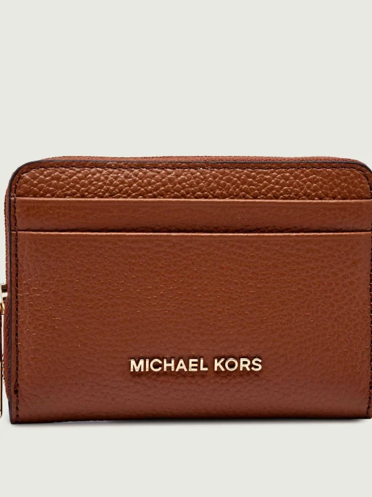 Zdjęcie produktu Michael Kors Skórzany portfel brązowy