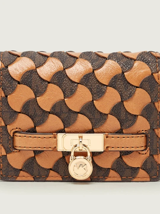 Zdjęcie produktu Michael Kors Skórzany portfel HAMILTON MODERNE brązowy