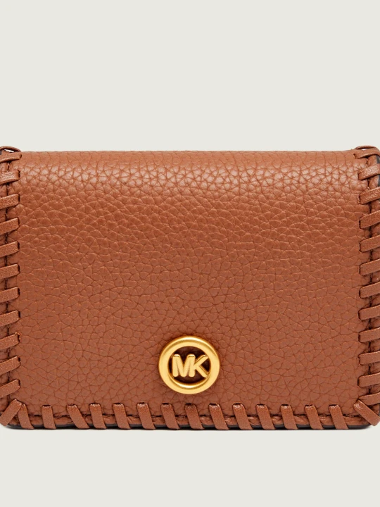 Zdjęcie produktu Michael Kors Skórzany portfel Pop Charm brązowy