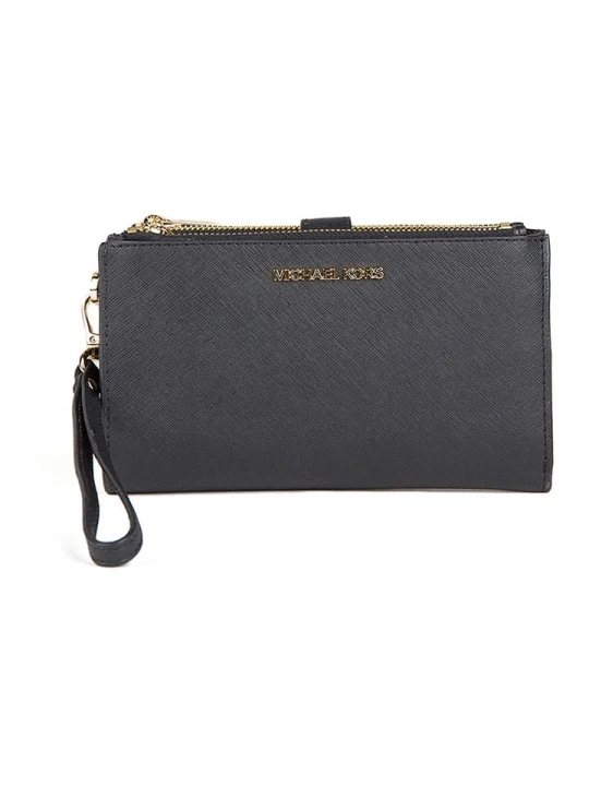 Zdjęcie produktu Michael Kors Skórzany portfel w kolorze czarnym - 19 x 14 x 2 cm rozmiar: onesize