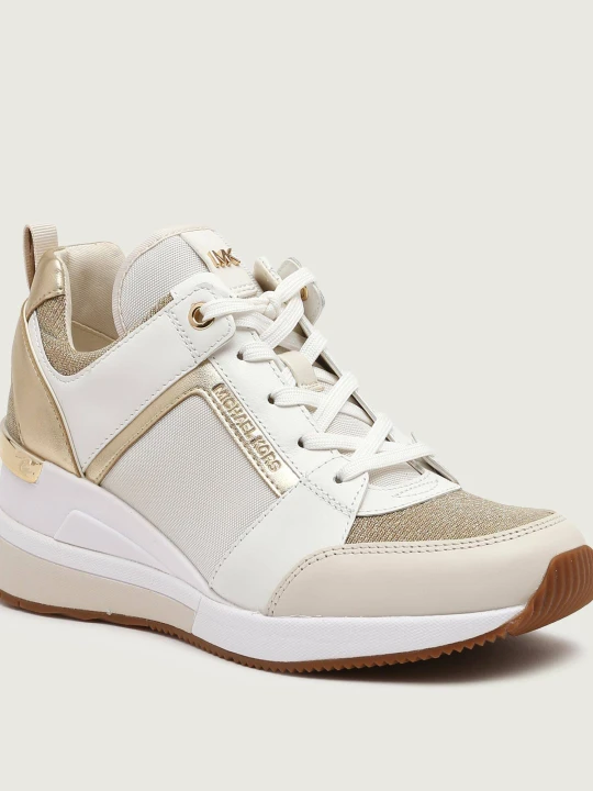 Zdjęcie produktu Michael Kors Sneakersy GEORGIE | z dodatkiem skóry złoty