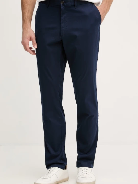 Zdjęcie produktu Michael Kors spodnie chinos męskie z bawełną granatowy