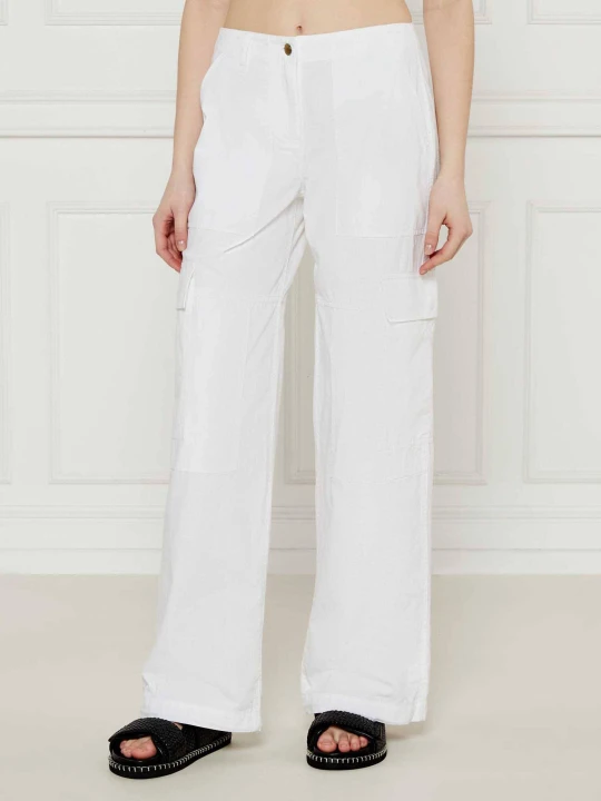 Zdjęcie produktu Michael Kors Spodnie cargo | flare fit biały