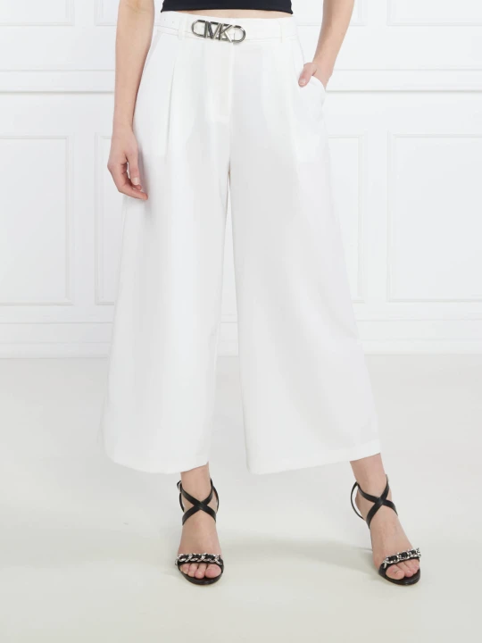 Zdjęcie produktu Michael Kors Spodnie WIDE LEG PANT | Straight fit biały
