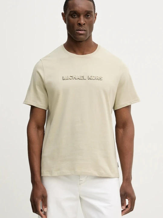Zdjęcie produktu Michael Kors t-shirt bawełniany beżowy