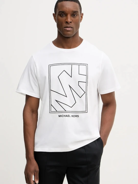 Zdjęcie produktu Michael Kors t-shirt bawełniany biały