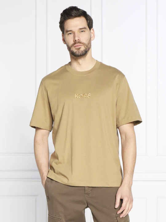 Zdjęcie produktu Michael Kors T-shirt EMB LOGO TEE | Regular Fit brązowy