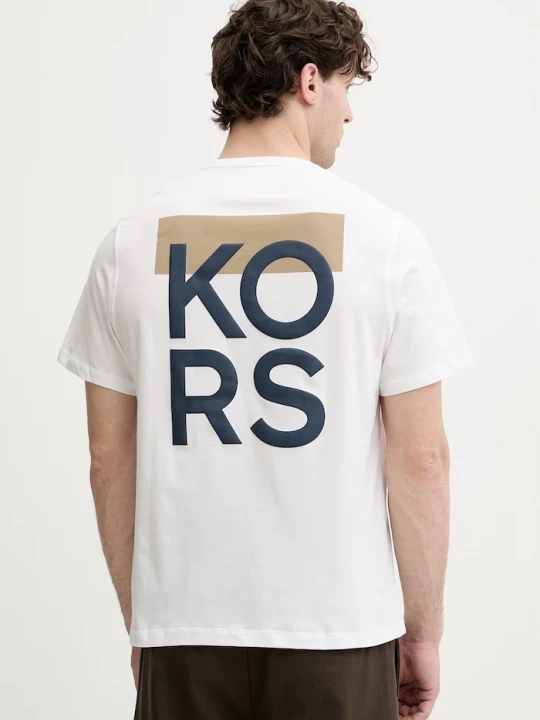 Zdjęcie produktu Michael Kors T-shirt męski bawełniany biały