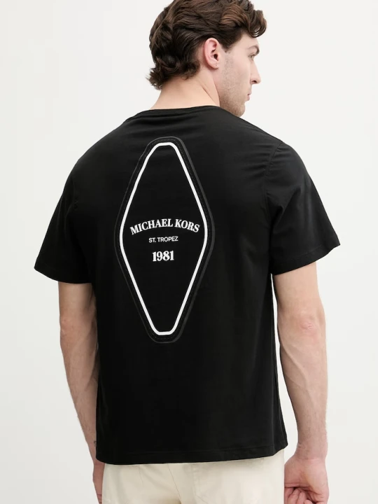 Zdjęcie produktu Michael Kors T-shirt męski bawełniany czarny