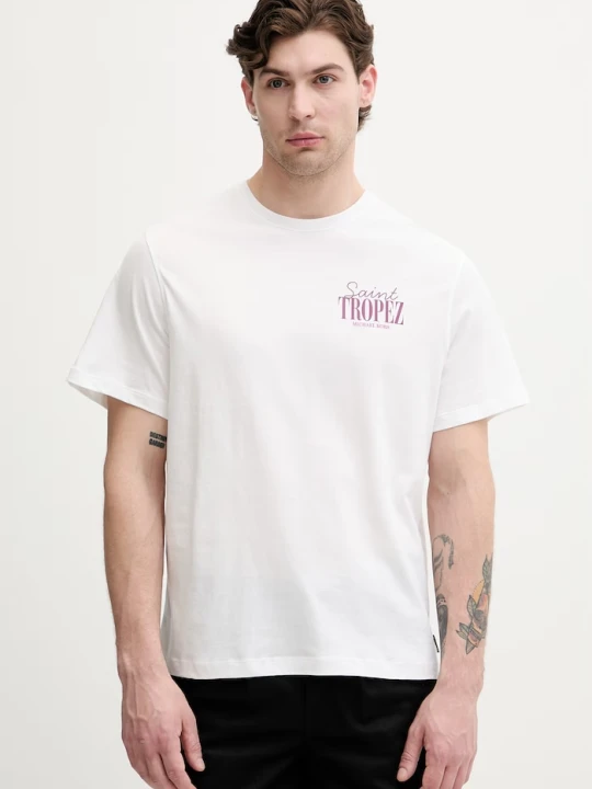 Zdjęcie produktu Michael Kors T-shirt męski bawełniany biały