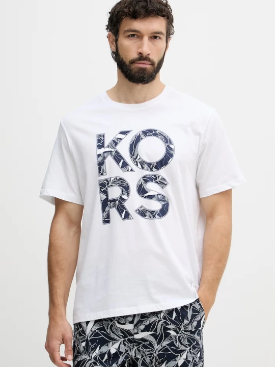 Zdjęcie produktu Michael Kors T-shirt męski bawełniany biały